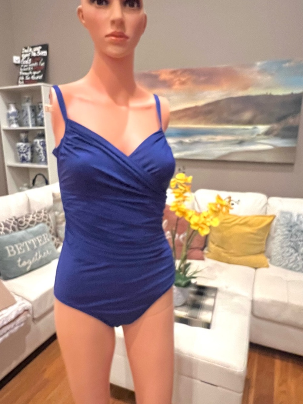 Jantzen Royal Blue One-Piece Swimsuit